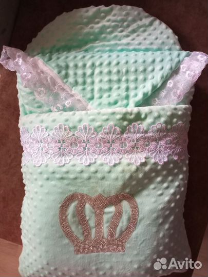 Зимний конверт на выписку