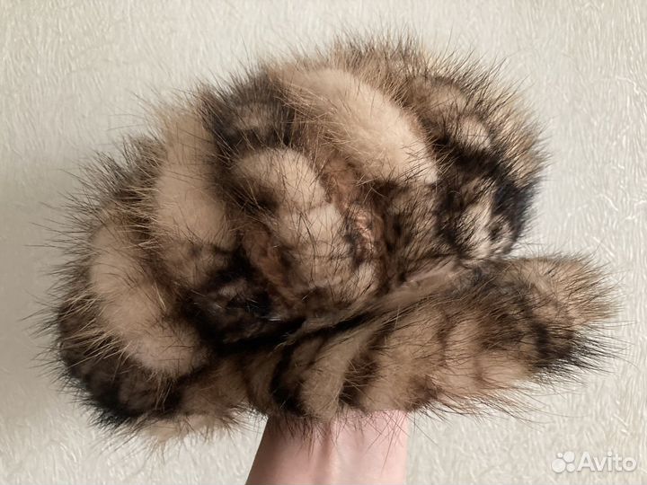 Вязаная шапка (норка)