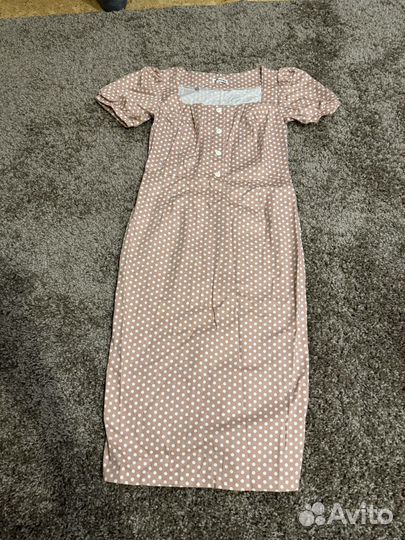 Платье футяр в горошек