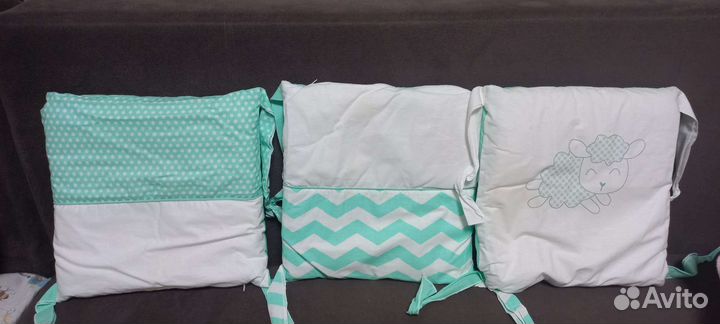 Бортики в детскую кроватку 12 шт