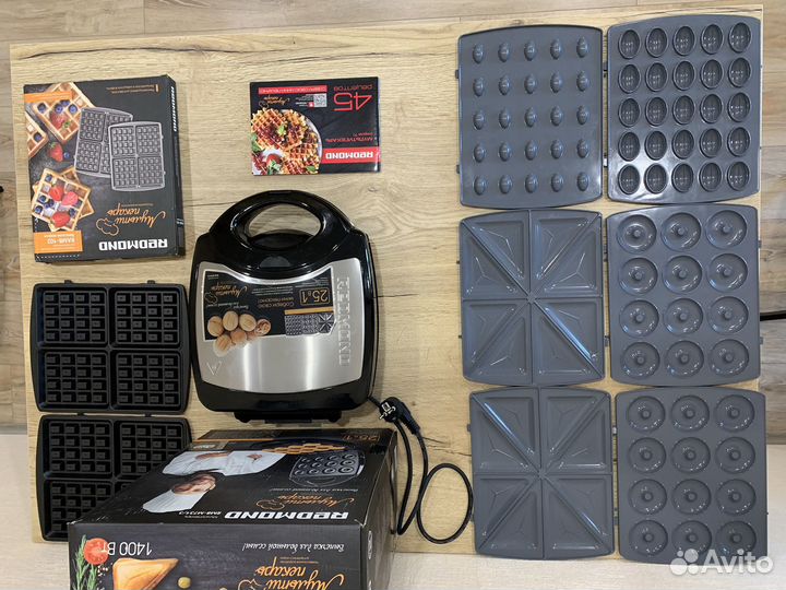 Мультипекарь Redmont + панель для венских вафель