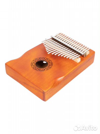 Калимба 17 оранжевая с выемкой для рук