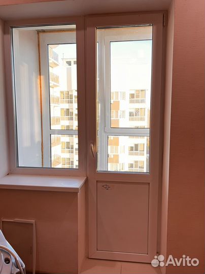 Балконный блок с дверью бу