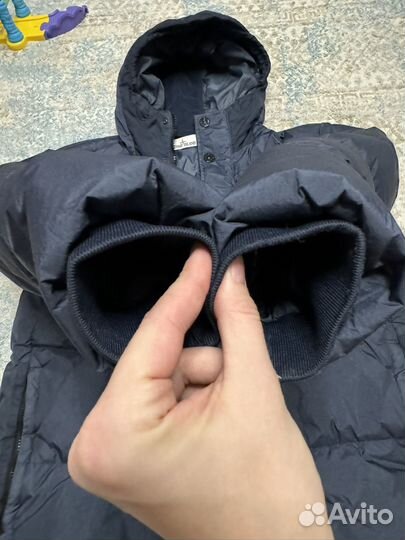 Пуховик stone island garment dyed