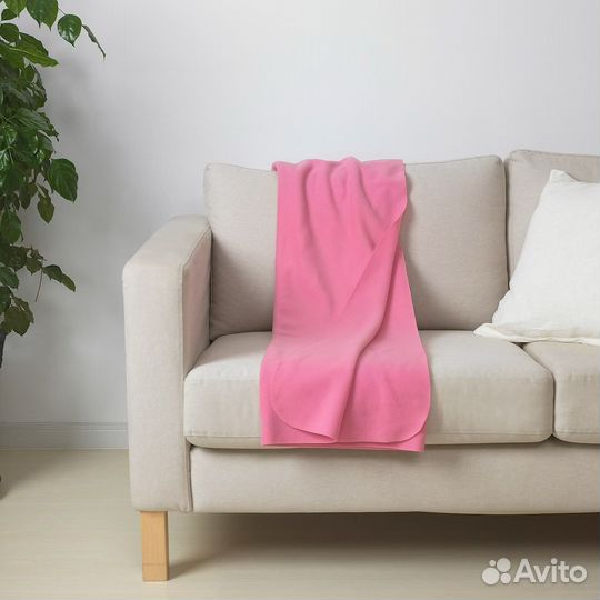 Плед IKEA mandarinos розовый и голубой