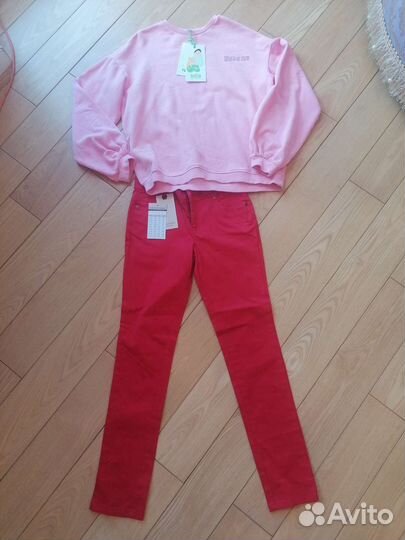 Пакет одежды на девочку 140-146 рост