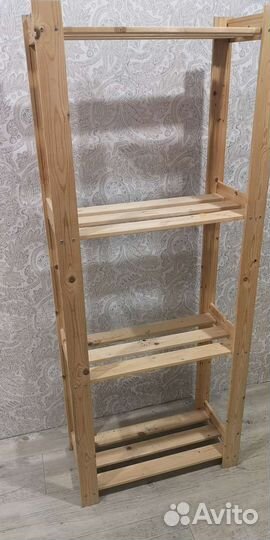 Стеллаж деревянный