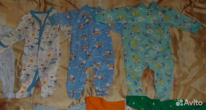 Пакет вещей на мальчика 62-68 размер 3-6 мес