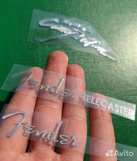 Наклейка металлическая Fender Telecaster