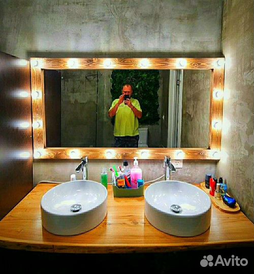 Зеркало гримерное ростовое, макияжное с подсветкой