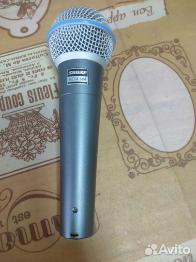 Студийный микрофон shure beta 58