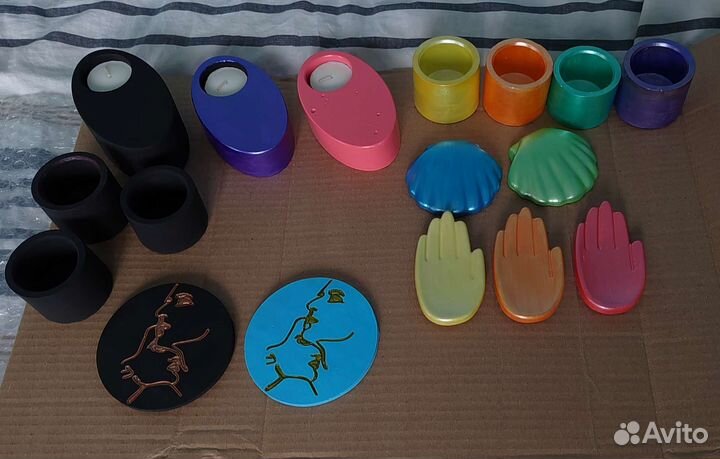 Фигурки из гипса новогодний подарок, декор