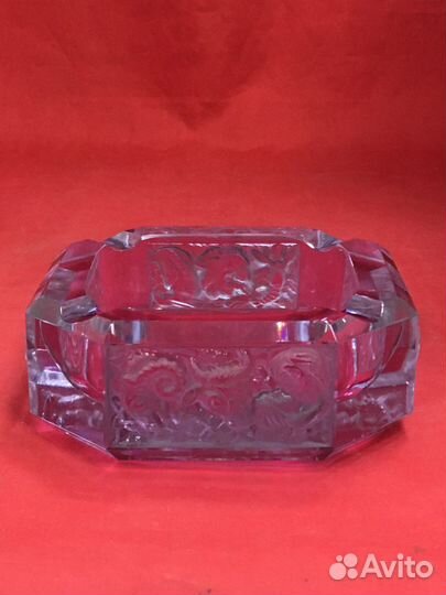 Пепельница старинная Александритовое стекло