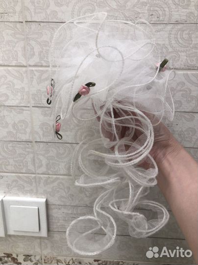 Банты для волос белые