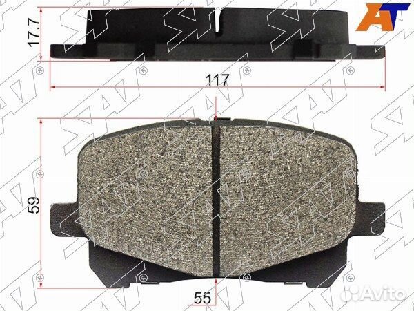 Колодки тормозные Передние toyota windom