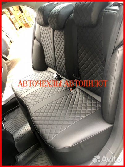 Чехлы Автопилот Citroen C4 Sd из экокожи чёрные