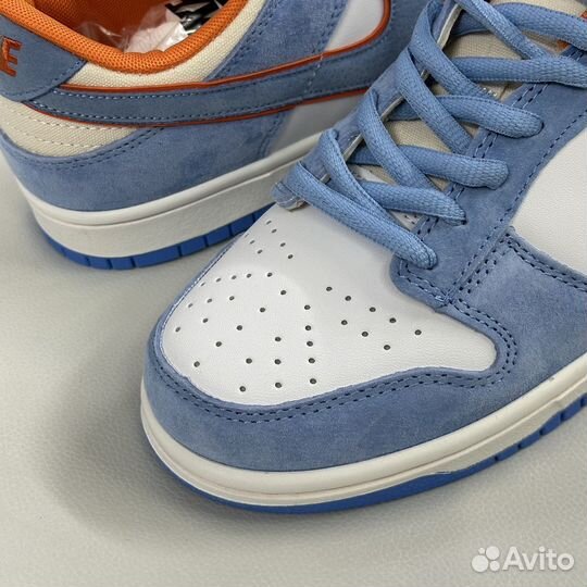 Кроссовки nike dunk low оранжевые голубые (41-44)