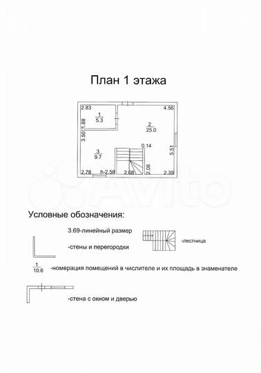 Дом 83 м² на участке 8 сот.