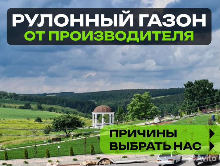 Рулонный газон Универсальный. От производителя