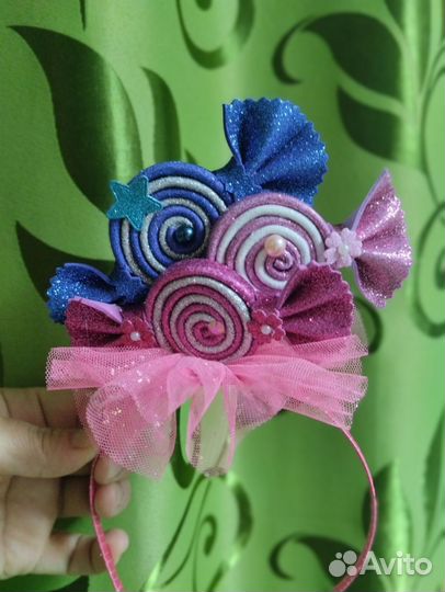 Ободок конфетка коронки