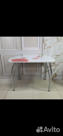 Стол обеденный Волна-2 В5 (Клубника)