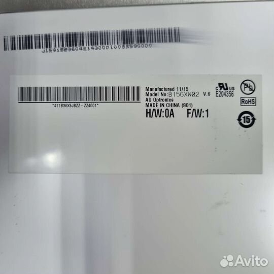 Матрица (экран) B156XW02 V.6 Глянцевая