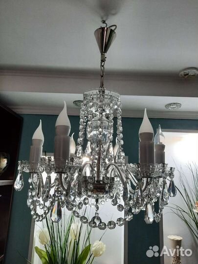 Люстра хрусталь стиль Барокко Чехословакия