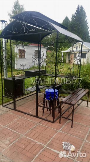 Беседка с мангалом