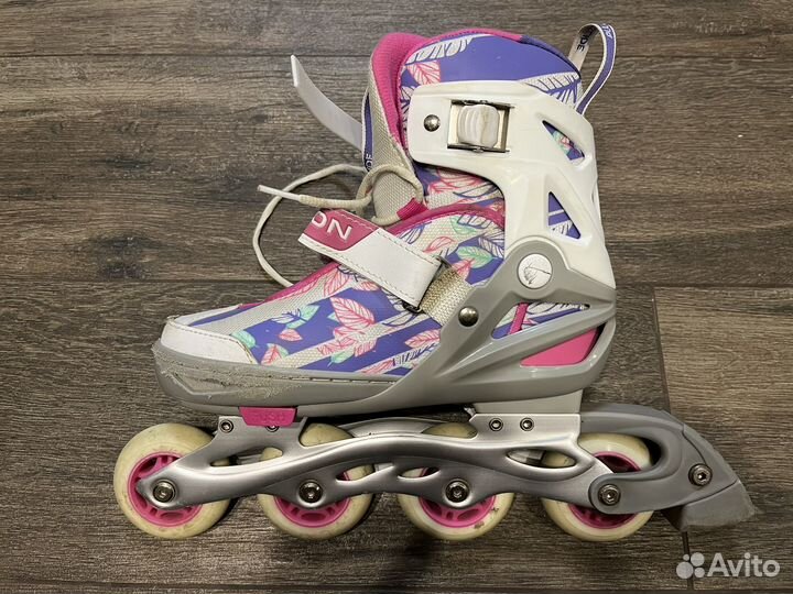 Коньки роликовые раздвижные Reaction Rainbow G