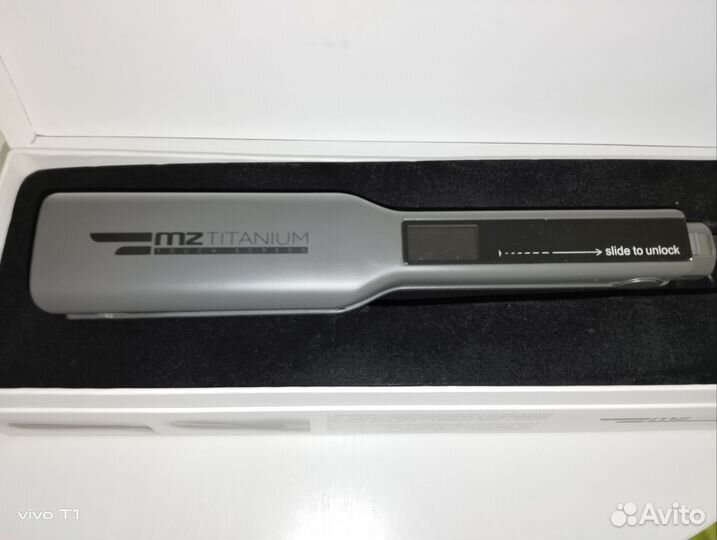 Утюжок MZ Titanium космос, черные пластины,матовый