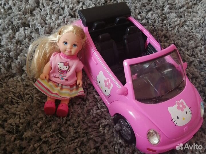 Кукла с автомобилем Hello Kitty