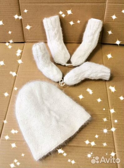 Полезная шерсть собаки и ангорского кролика