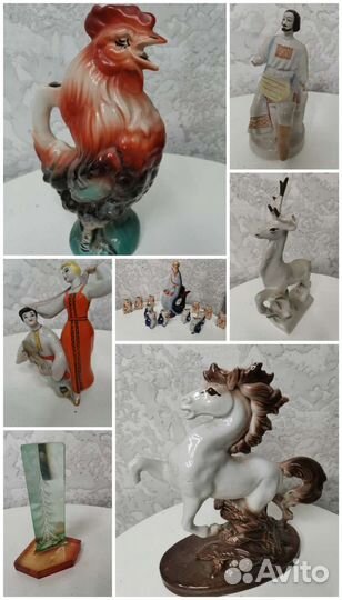 Фарфоровые статуэтки. СССР с дефектами
