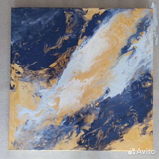 Картина акрилом fluidart