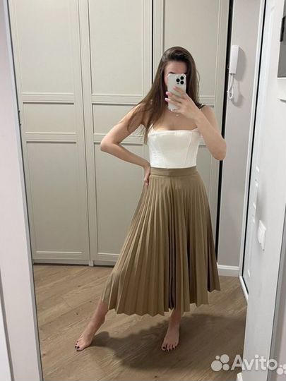 Юбка плиссе stradivarius S