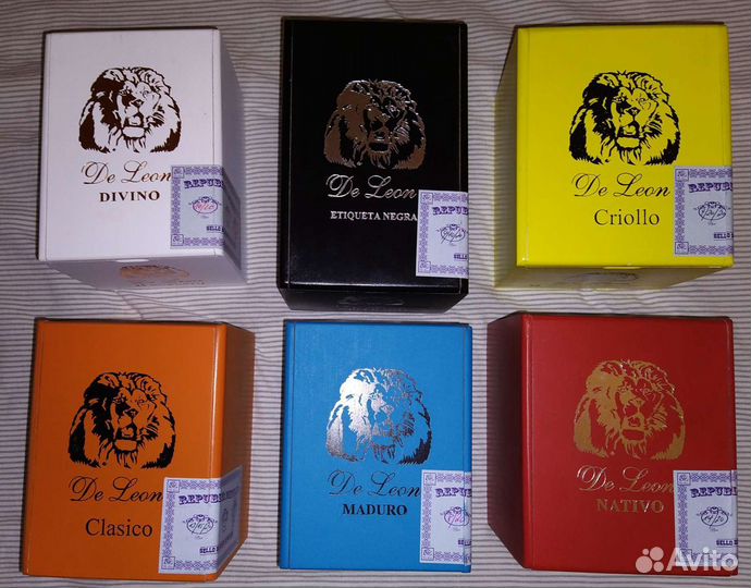 Коробки пустые De Leon сигарные Доминикана