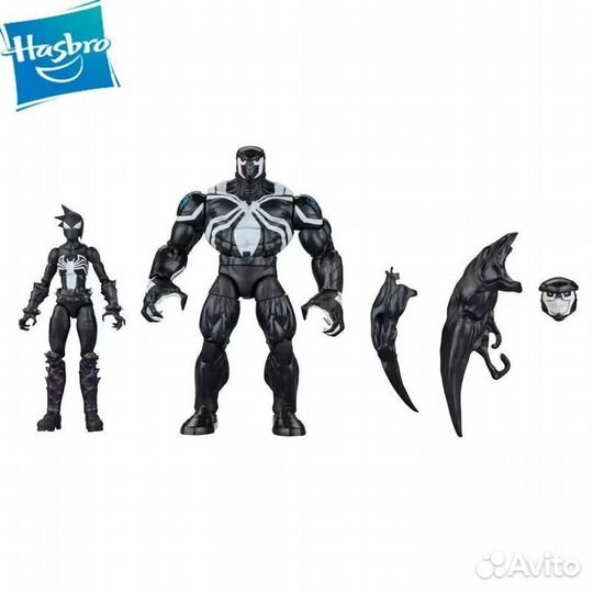 Фигурки Hasbro 6-дюймовая подвижная вселенная Marvel Legends Venom Fanatic Человек-паук и Веном