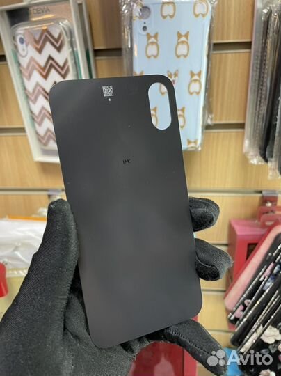 Задняя крышка на iPhone Xs Черная