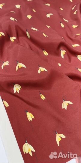 Отрез ткани шелк натуральный