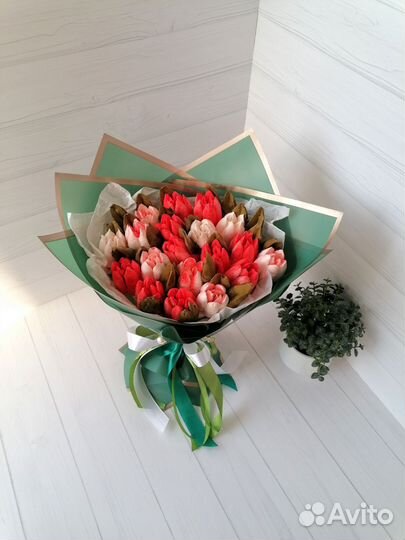 Зефирные тюльпаны