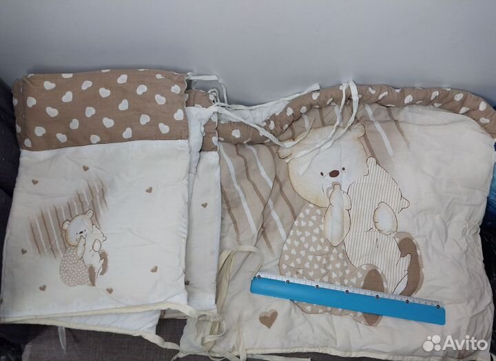 Бортики с балдахином в кроватку. Несколько разных