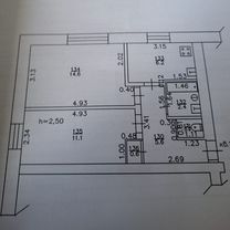 2-к. квартира, 41,1 м², 2/2 эт.