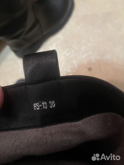 Сапоги трубы натуральная кожа