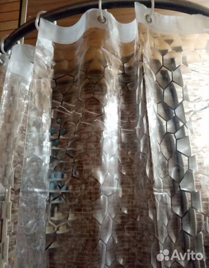 Штора для ванной 3д новая