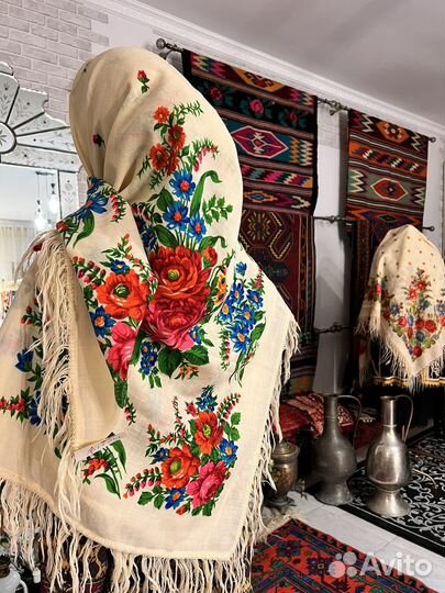 Платок палантин шерсть