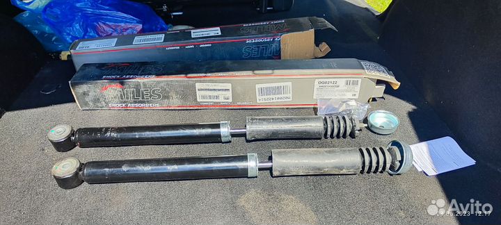Амортизаторы задние Renault symbol, clio 2шт