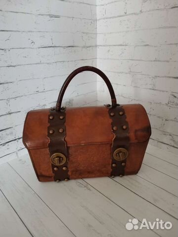 Сумка (саквояж) натуральная кожа 50e