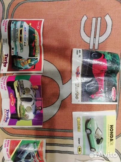 Вкладыши к жевачке turbo sport коллекция 70шт