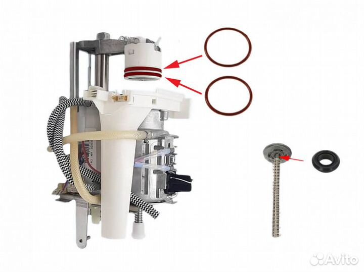 Ремкомплект поршня для кофемашины krups EA, XP