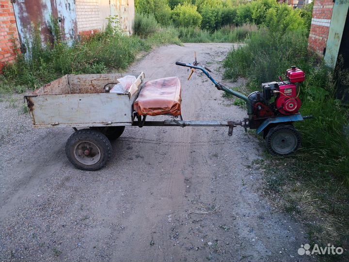 Мотоблок Нева 2М с прицепом